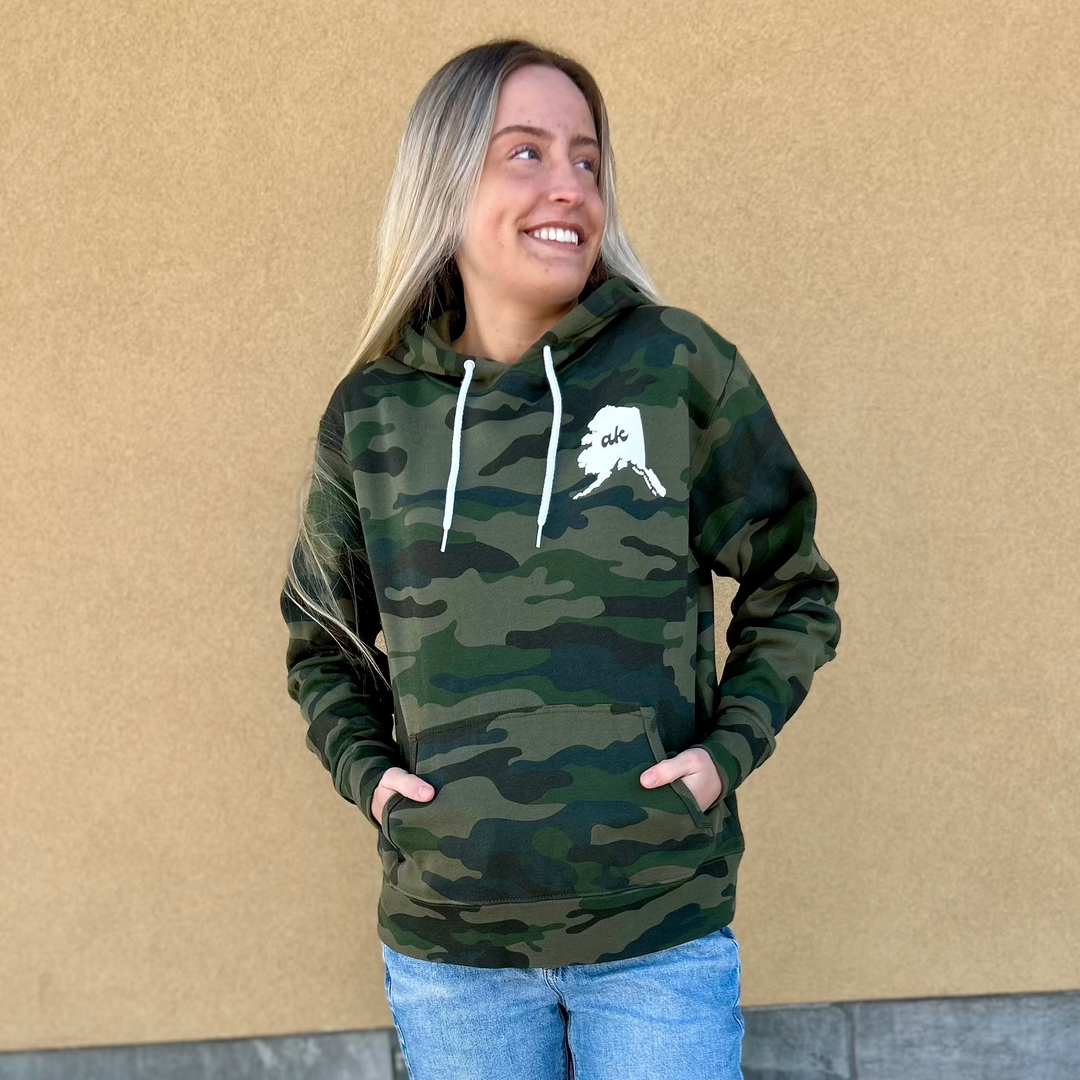 Camo Cursive ak Hoodie