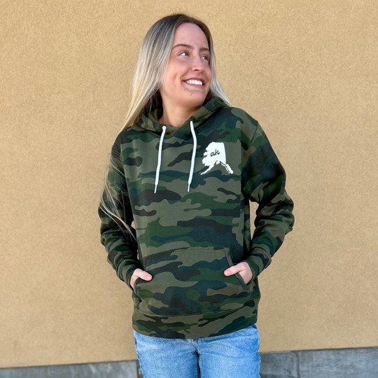 Camo Cursive ak Hoodie