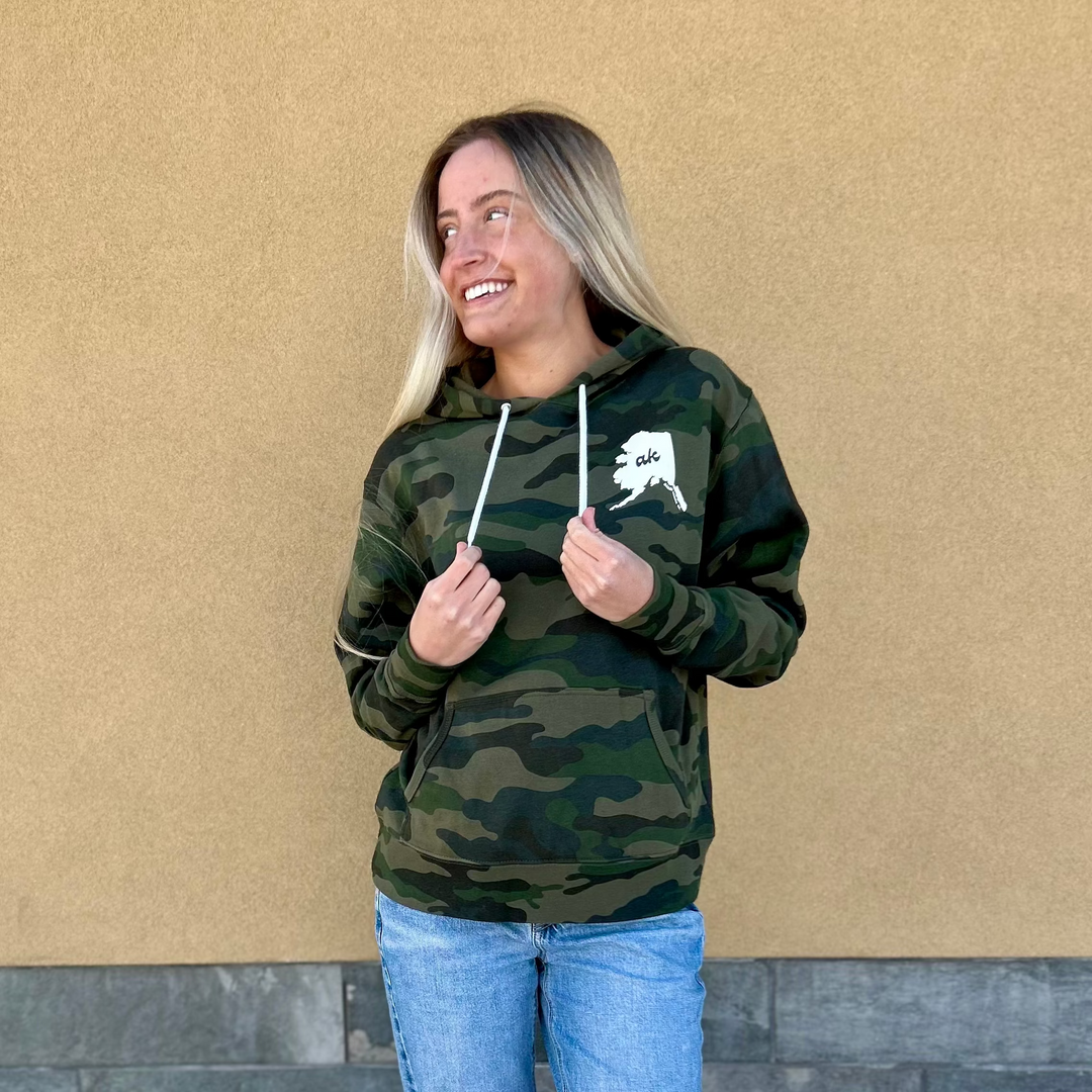 Camo Cursive ak Hoodie