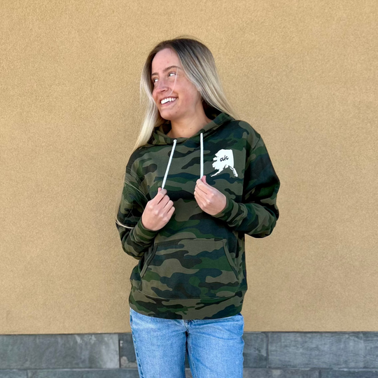 Camo Cursive ak Hoodie