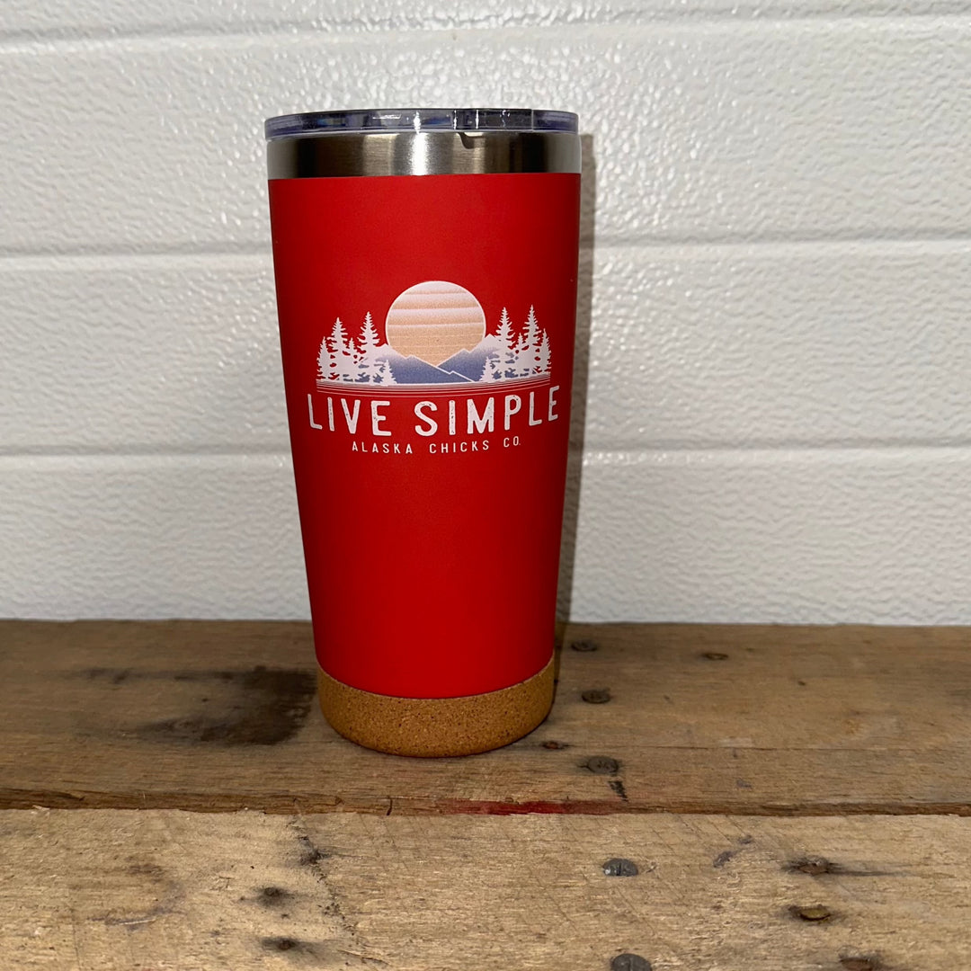 Live Simple Sunset Tumbler