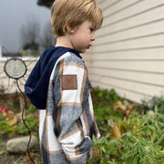 Boy's Lightweight Hooded Flannel Jacket