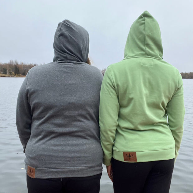 Three Button Henley Hoodie Alaska Chicks Co