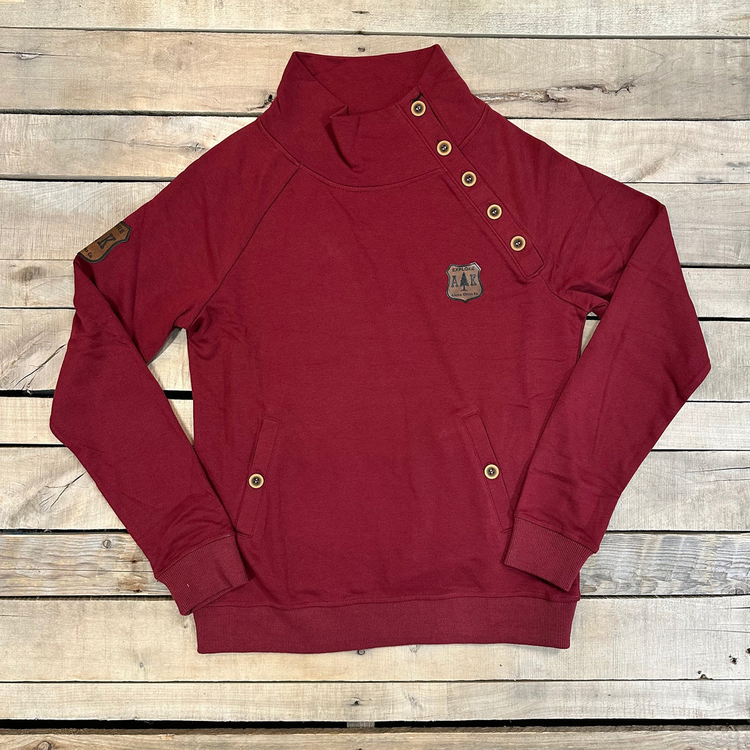 Pull Over Custom Buttons Lightweight Side Button Pullover – Alaska Chicks Co