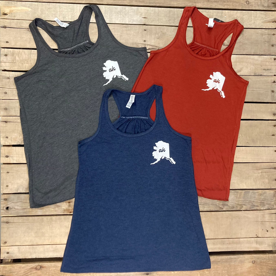 Cursive ak State Tank