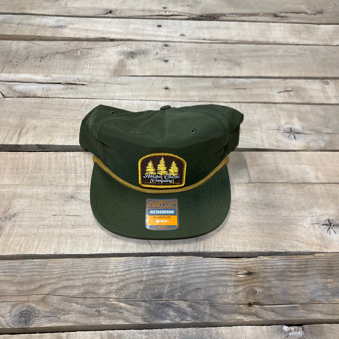 Flat Bill Three Tree Trucker Hat