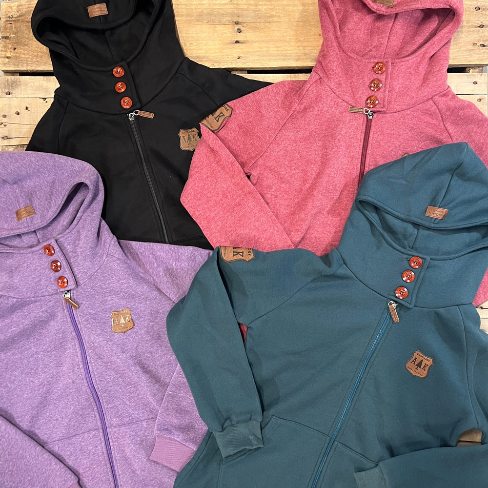 Lake Louise Leather Patch Full Zip