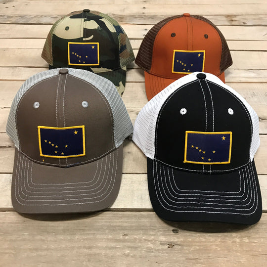 Alaska Flag Patch Trucker Hat