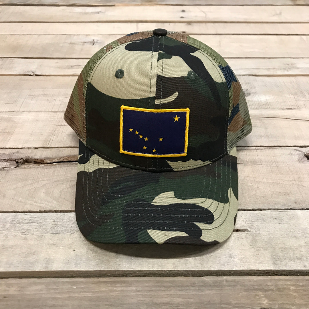 Alaska Flag Patch Trucker Hat