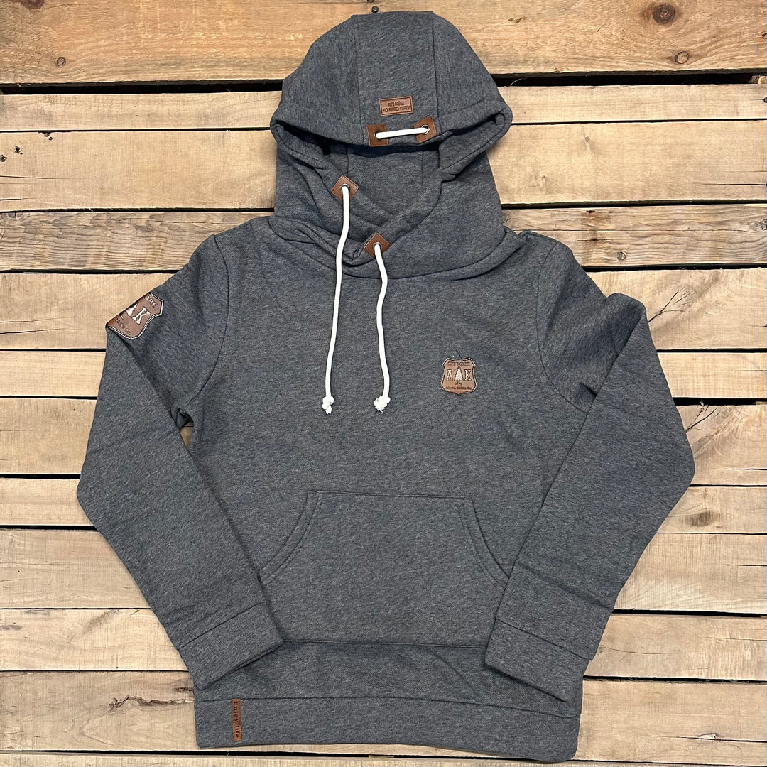 Lazy Mountain Leather Patch Hoodie