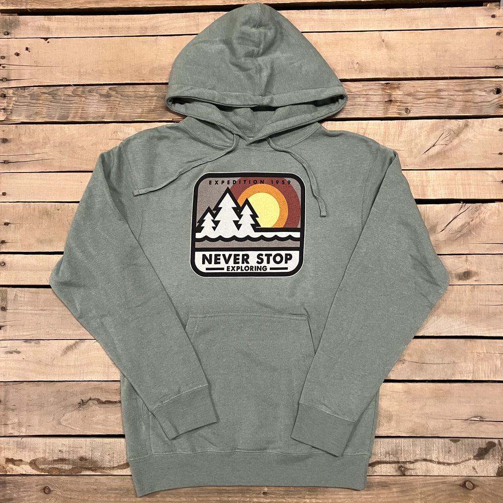 Block Never Stop Exploring Hoodie