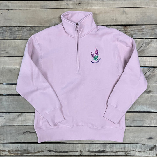 Embroidered Fireweed Quarter Zip