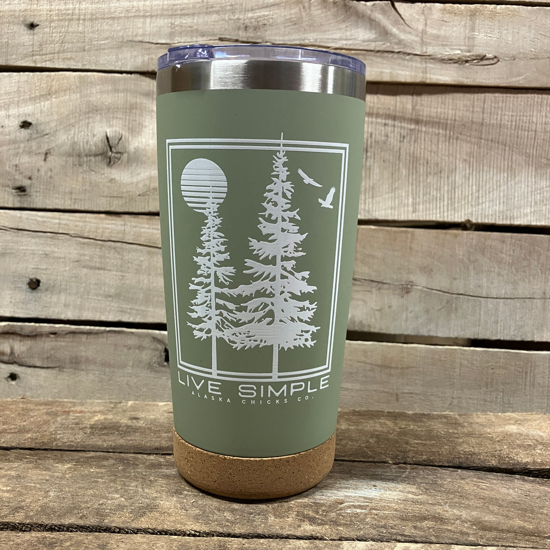 Live Simple Two Tree Tumbler