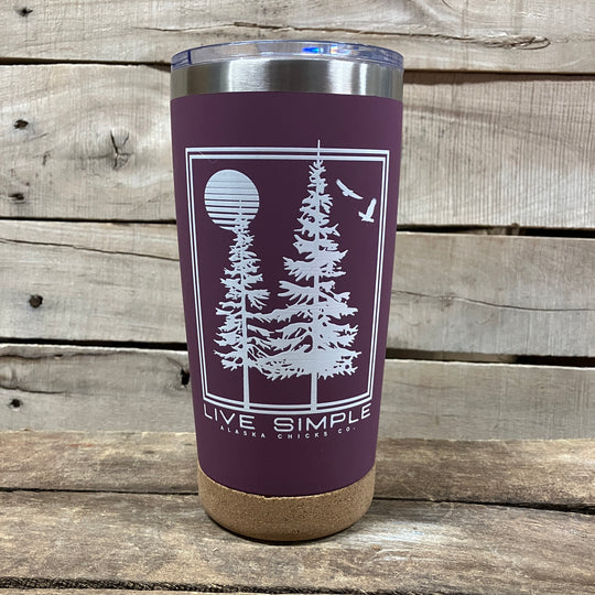 Live Simple Two Tree Tumbler