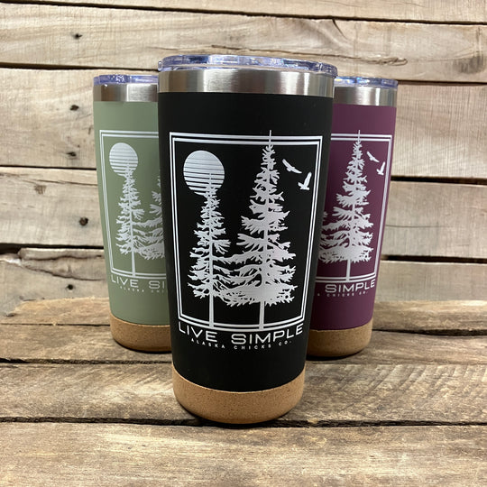 Live Simple Two Tree Tumbler