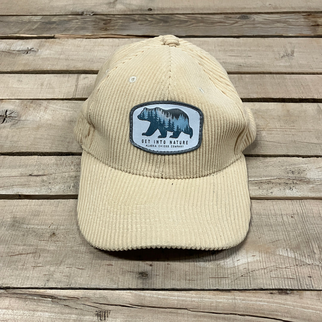 Bear Corduroy Trucker Hat