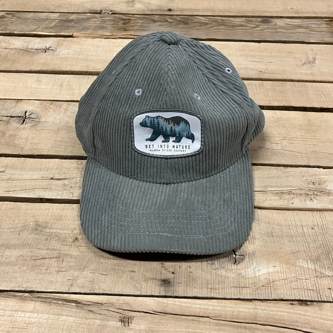 Bear Corduroy Trucker Hat