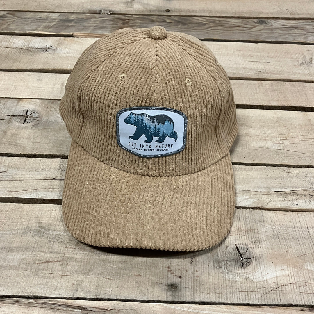 Bear Corduroy Trucker Hat