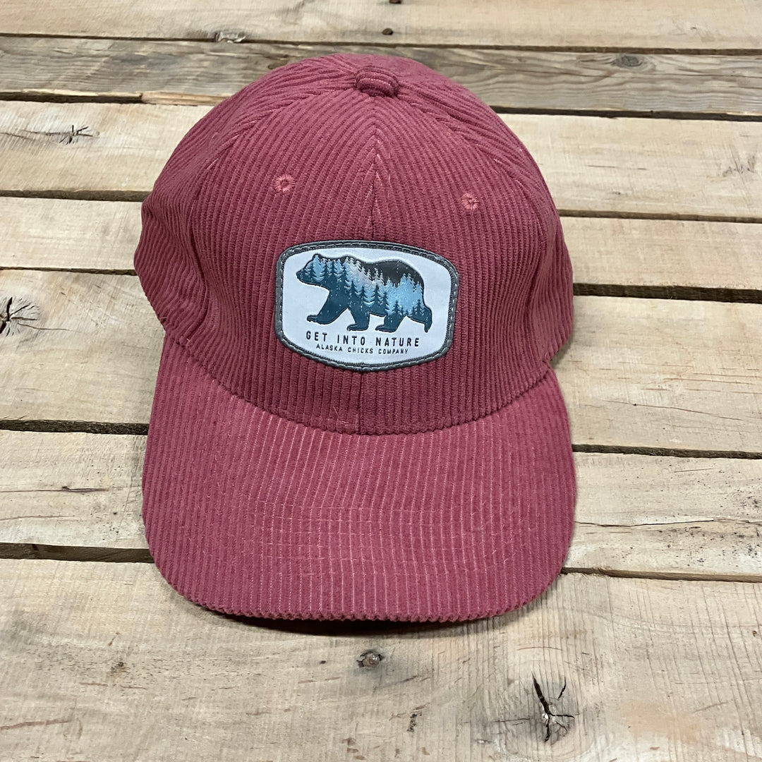 Bear Corduroy Trucker Hat