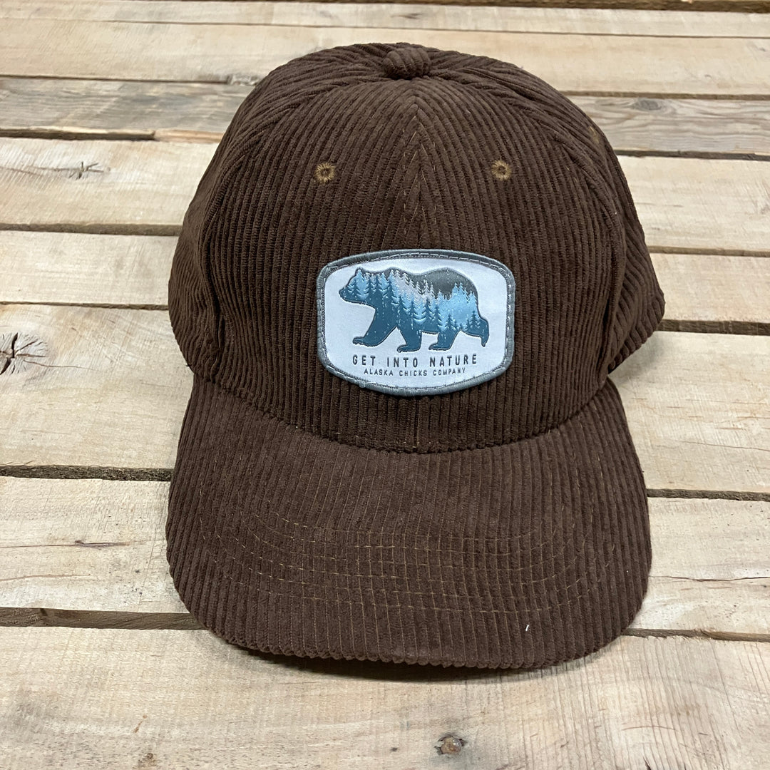 Bear Corduroy Trucker Hat