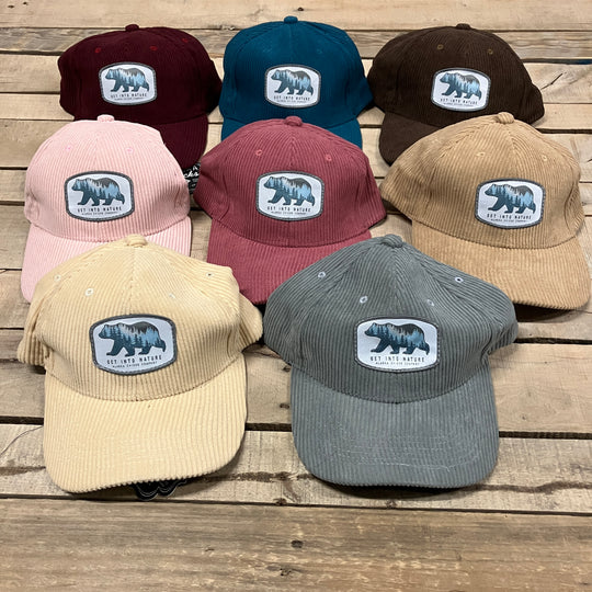 Bear Corduroy Trucker Hat