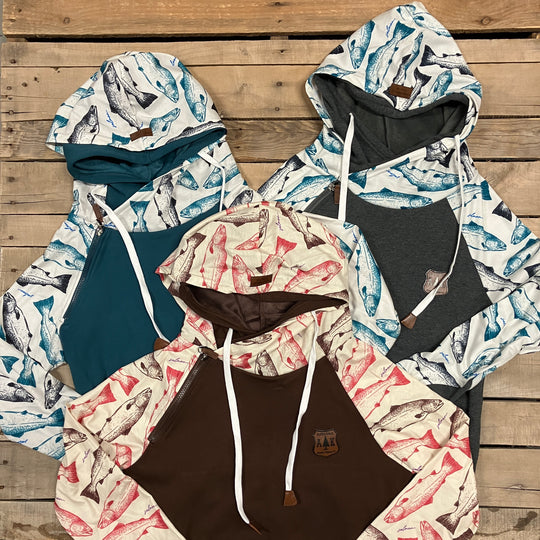 Salmon Sleeve Hoodie