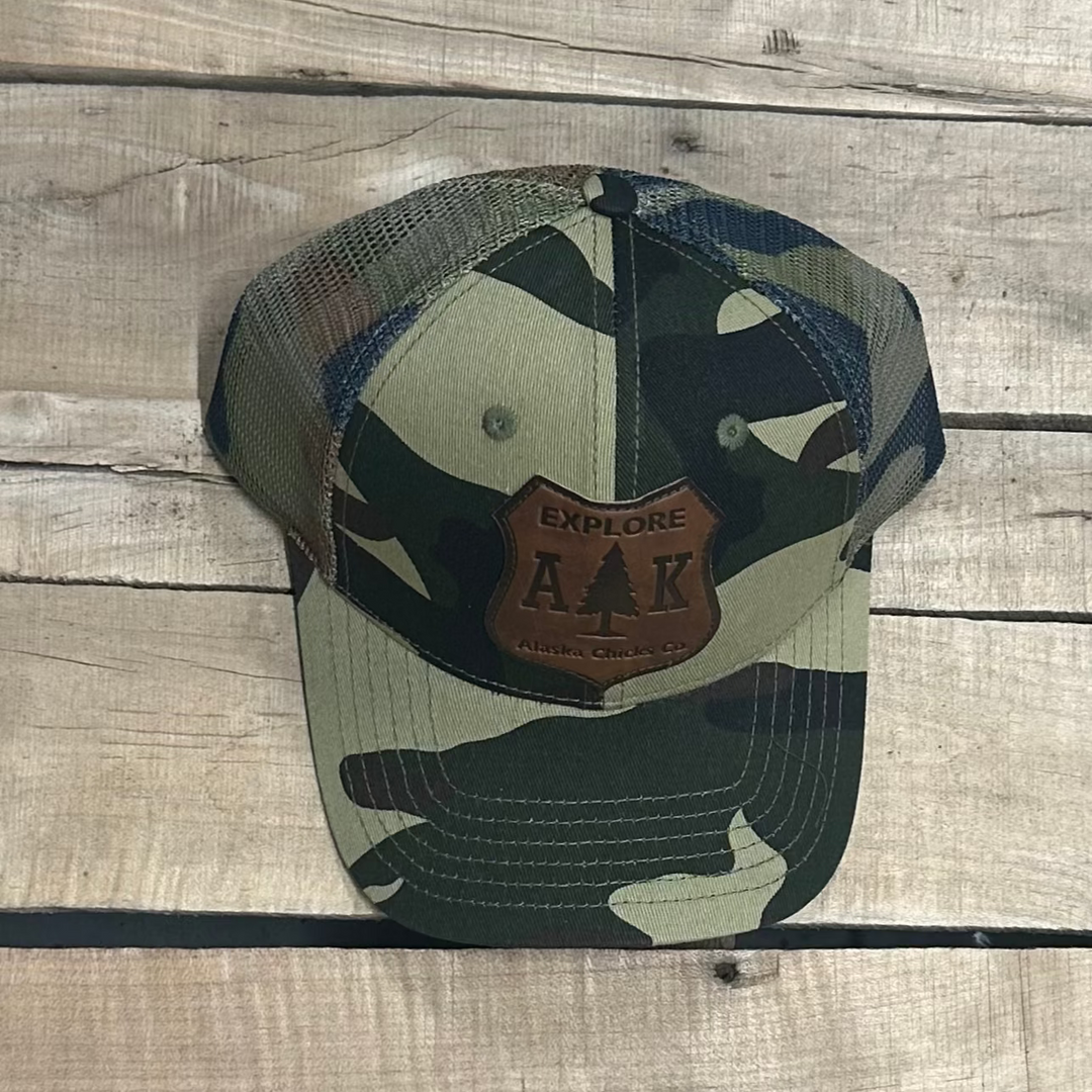 Explore AK Shield Patch Trucker Hat
