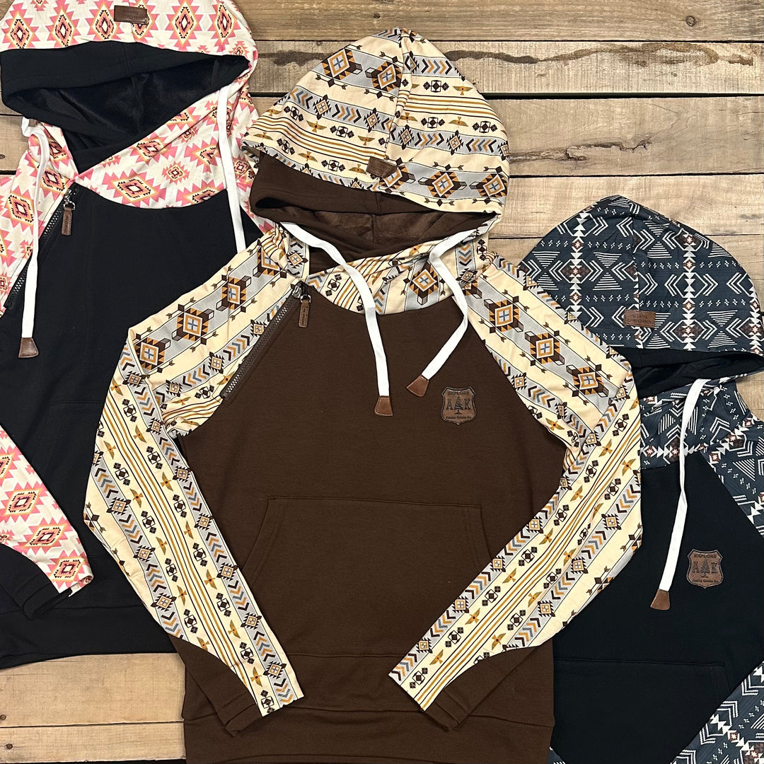 Aztec Sleeve Hoodie