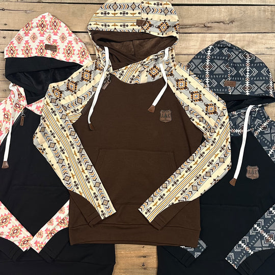 Aztec Sleeve Hoodie