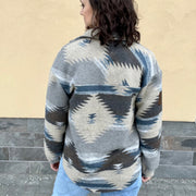 Geometric Aztec Shacket- Cleareance 2XL and 3XL only