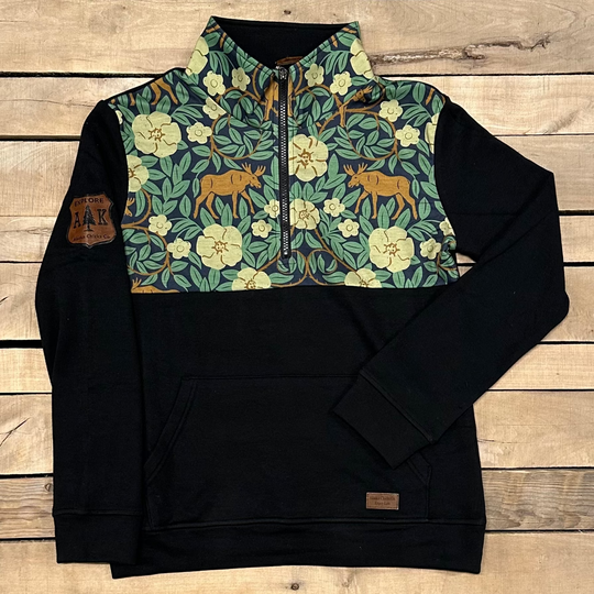 Printed Quarter Zip Pullover