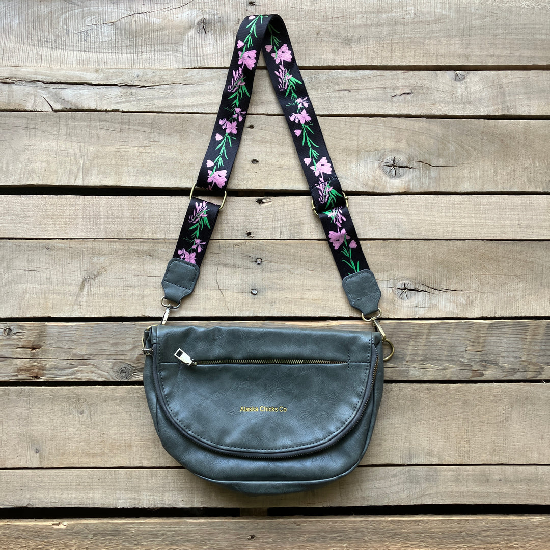 Leather Fold-Over Purse