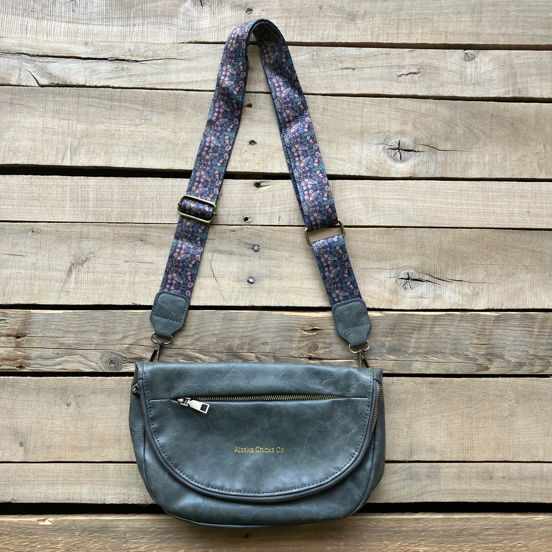 Leather Fold-Over Purse