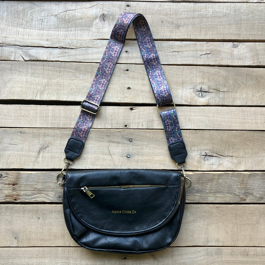 Leather Fold-Over Purse
