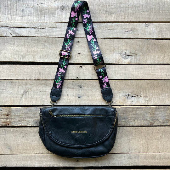 Leather Fold-Over Purse