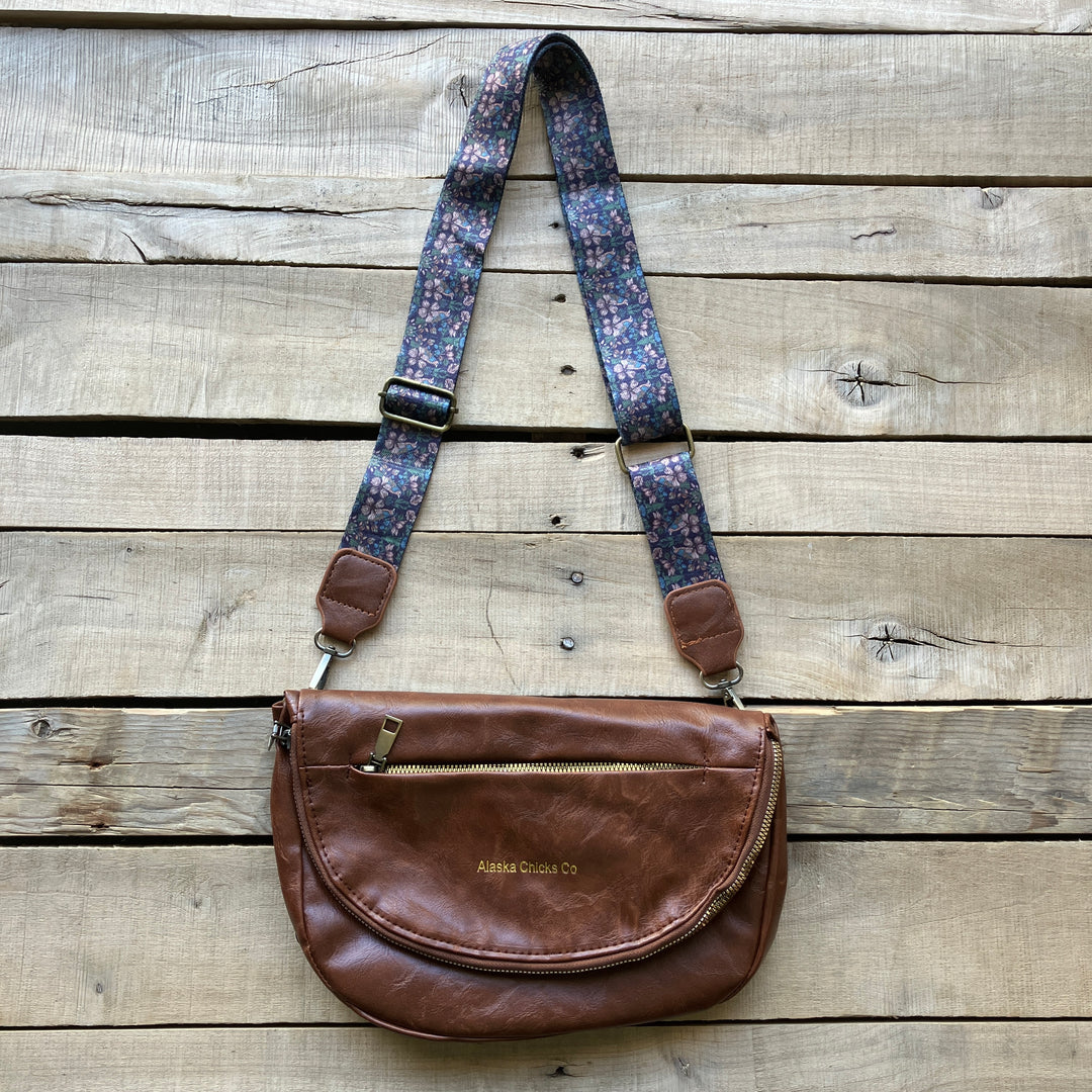 Leather Fold-Over Purse