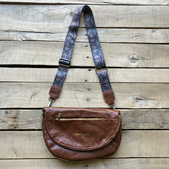 Leather Fold-Over Purse
