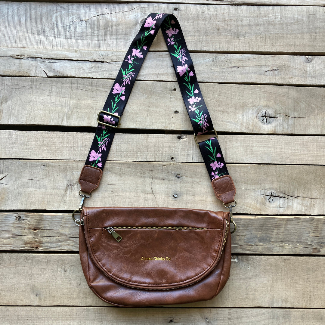 Leather Fold-Over Purse