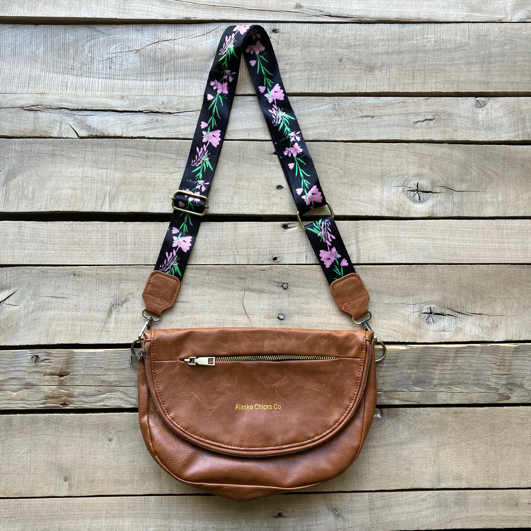 Leather Fold-Over Purse