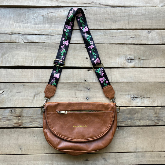 Leather Fold-Over Purse