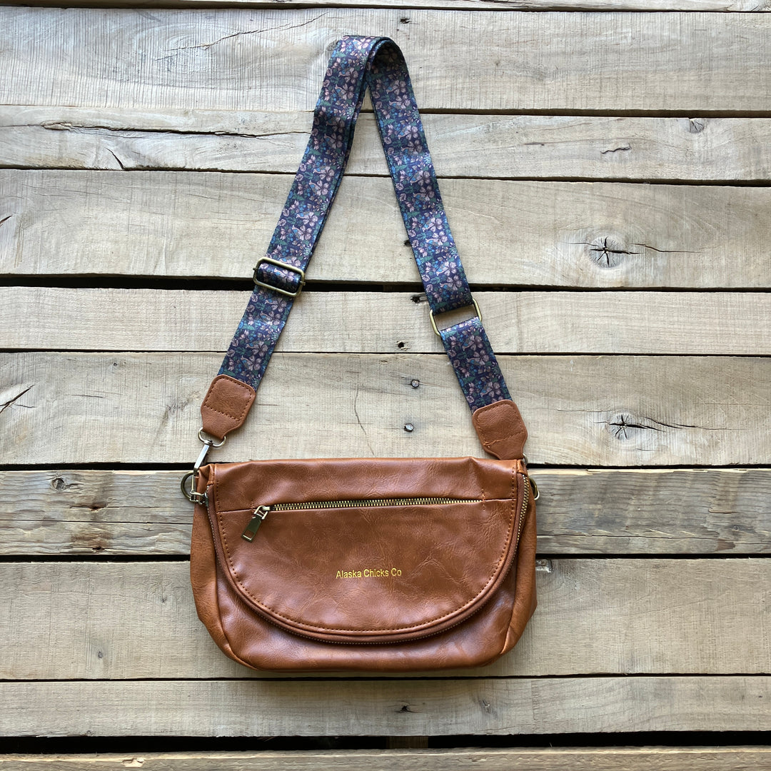 Leather Fold-Over Purse