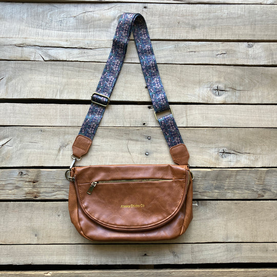 Leather Fold-Over Purse