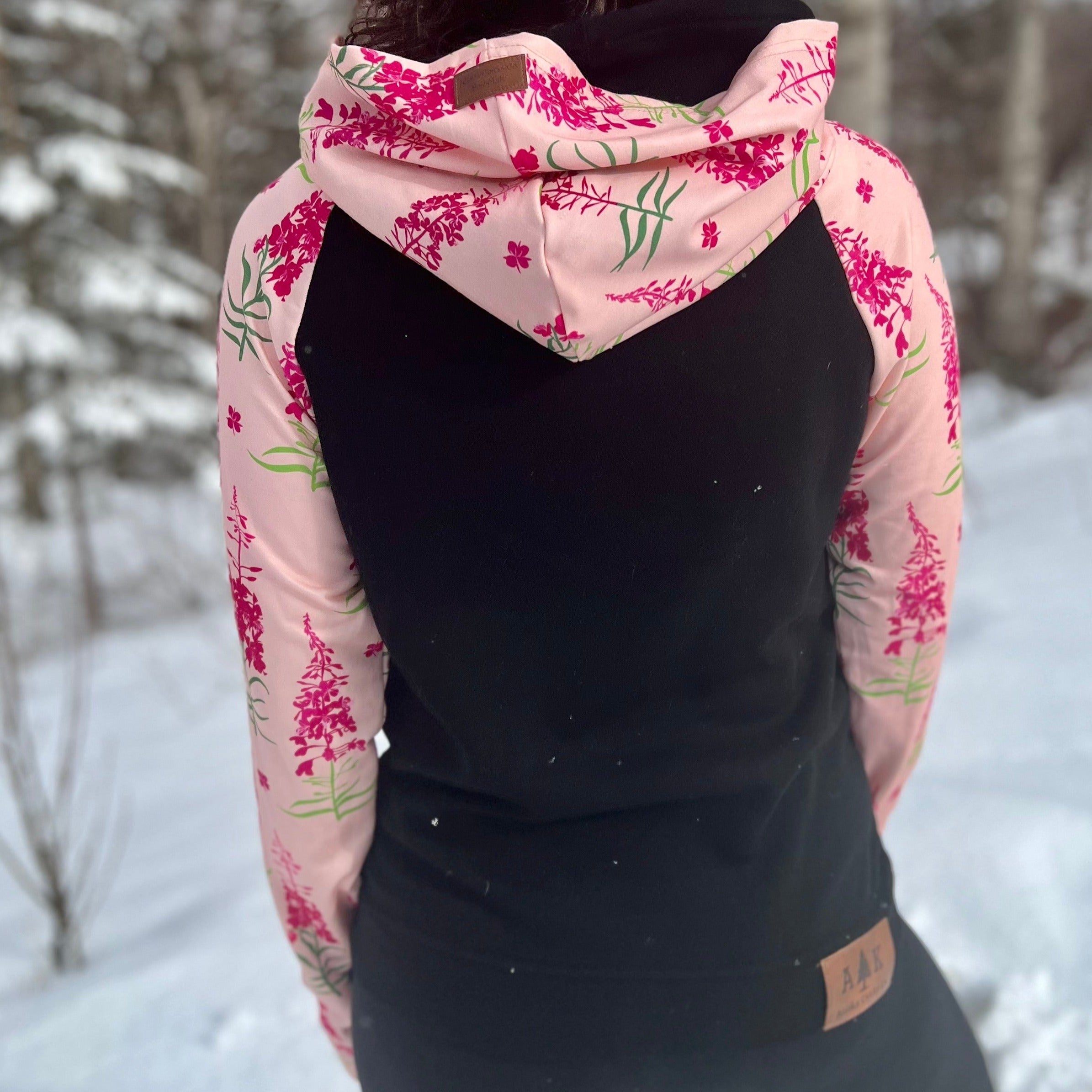 Fireweed Sleeve Hoodie – Alaska Chicks Co Fireweed Sleeve Hoodie – Alaska Chicks Co