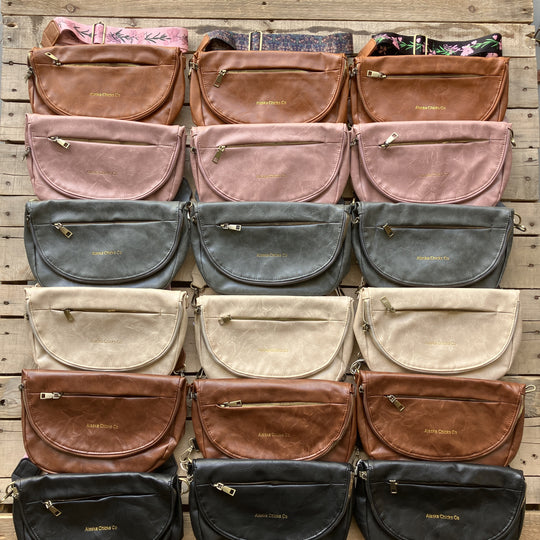 Leather Fold-Over Purse
