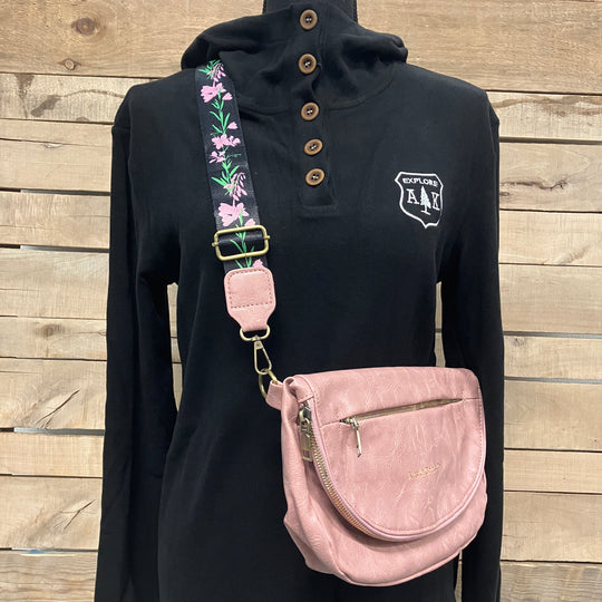 Leather Fold-Over Purse