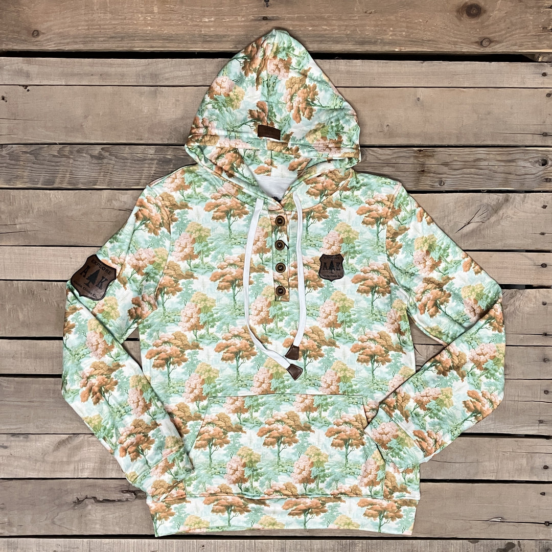Solid Watercolor Woodland Hoodie