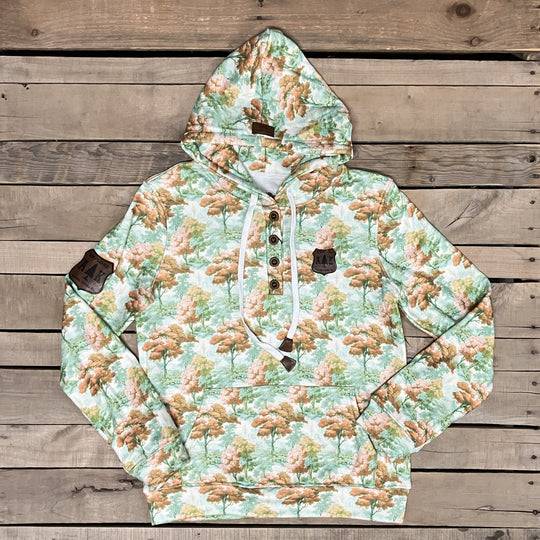 Solid Watercolor Woodland Hoodie
