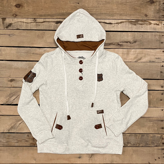 Three Button Henley Hoodie