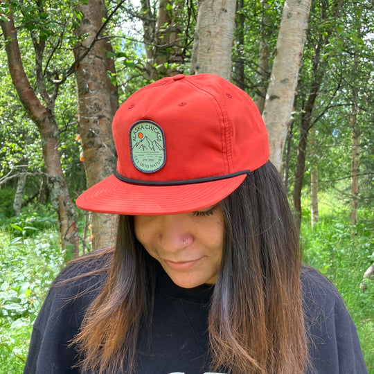 Mountain Sunrise Flat Bill Trucker Hat