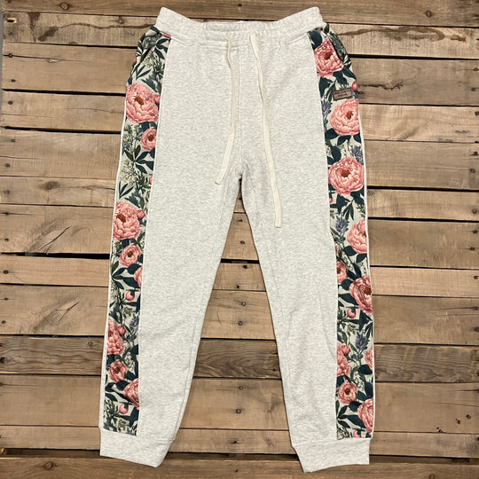 Vintage Peony Print Joggers